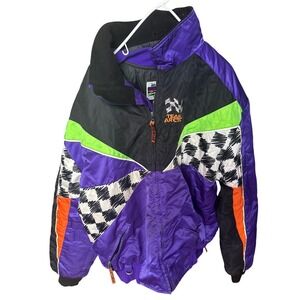 90's 2in1 Arctic Cat Team Arctic Snowmobile Jacket XXL Checkerboard Racing